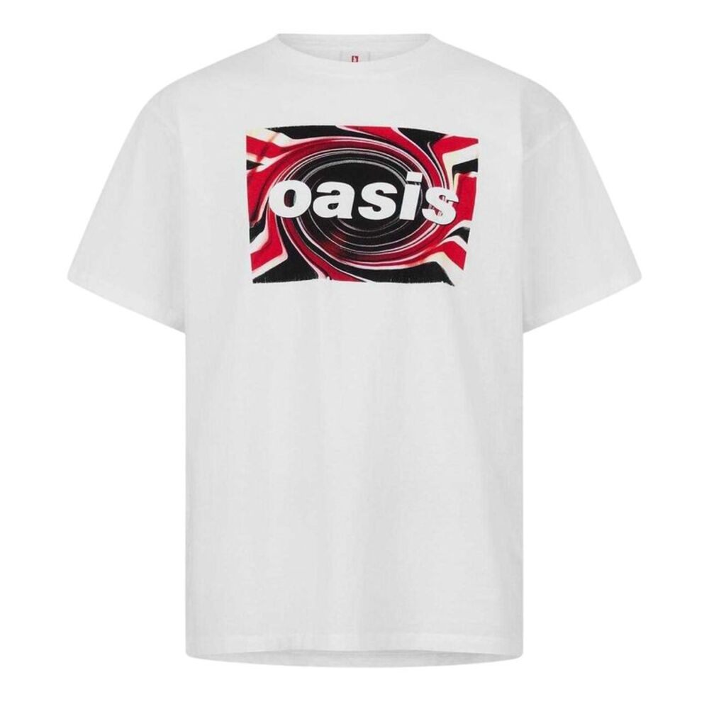 Oasis Mens Logo Cotton T-Shirt / White